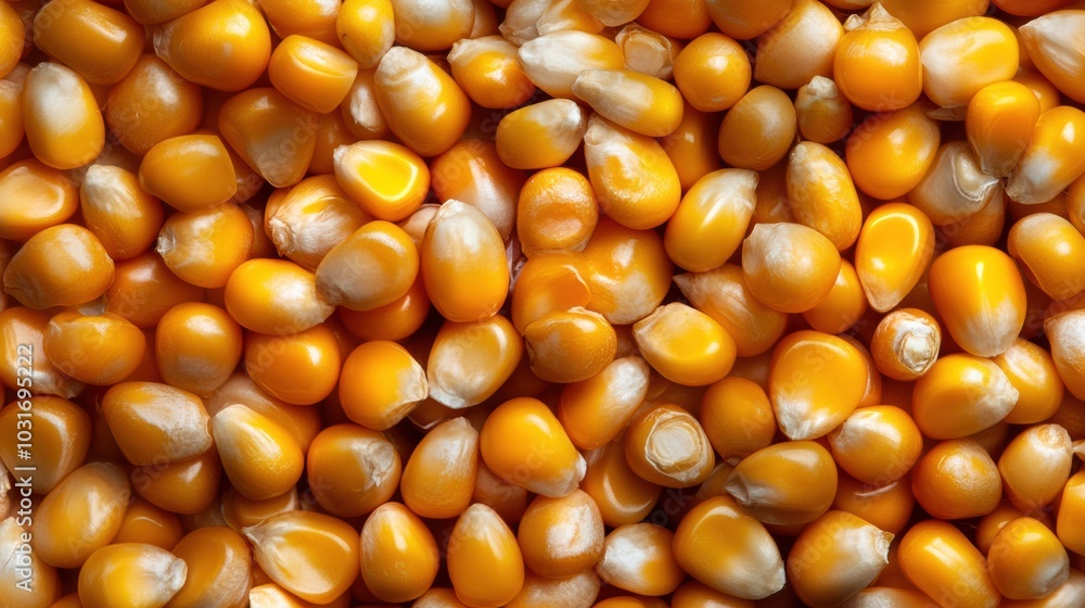 Close-up of Vibrant Corn Kernels Background Close-up of Vibrant Corn Kernels Background