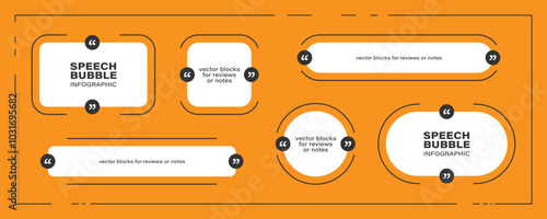 Speech bubble infographic design template. Vector illustration