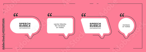 Speech bubble infographic design template. Vector illustration