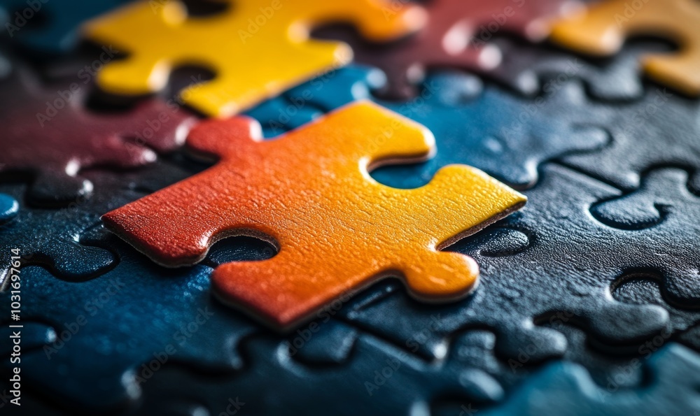 Puzzle as a symbol of the autism spectrum World Autism Awareness Day Symbol Incorporation of the World Autism Awareness, Generative AI Puzzle as a symbol of the autism spectrum World Autism Awareness Day Symbol Incorporation of the World Autism Awareness, Generative AI