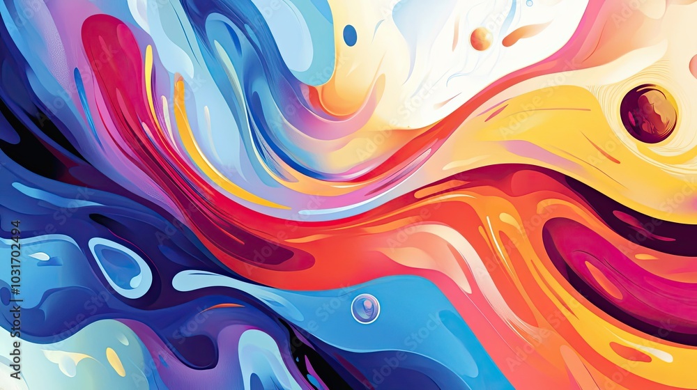 Abstract Swirling Pattern with Vibrant Colors Abstract Swirling Pattern with Vibrant Colors
