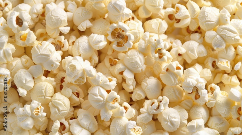Freshly Popped White Popcorn Background Texture Freshly Popped White Popcorn Background Texture