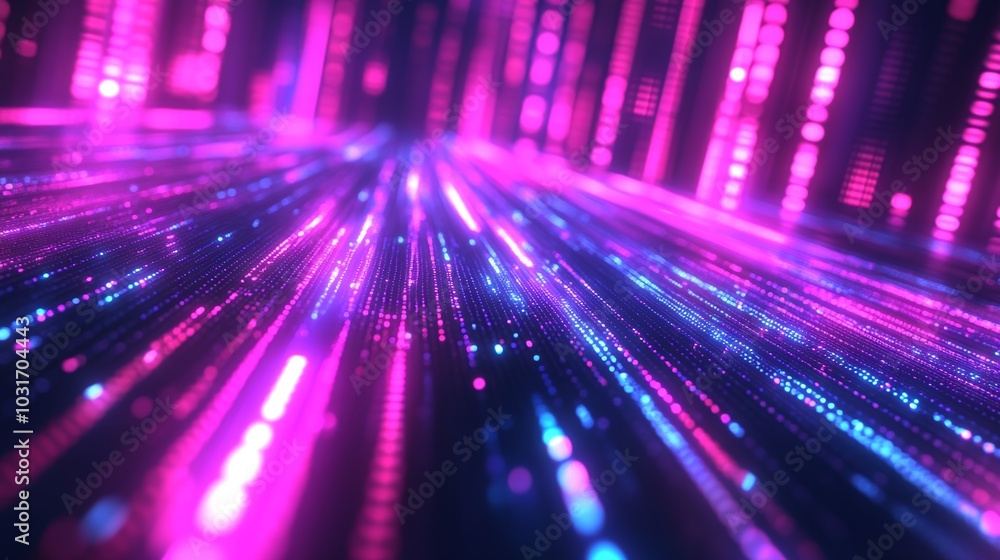 Abstract Neon Glowing Lines Pink And Blue Digital Technology Background Abstract Neon Glowing Lines Pink And Blue Digital Technology Background