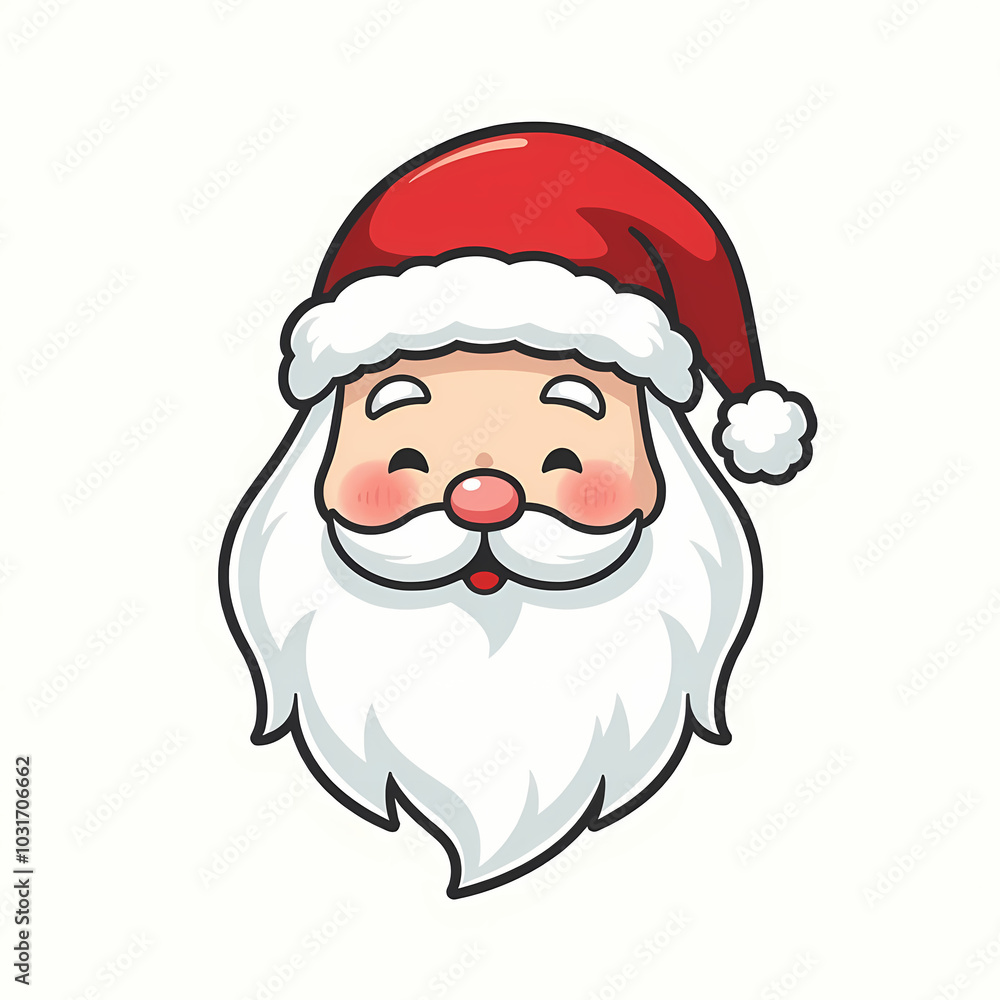 Santa Claus Minimalistic Linear Icon Santa Claus Minimalistic Linear Icon