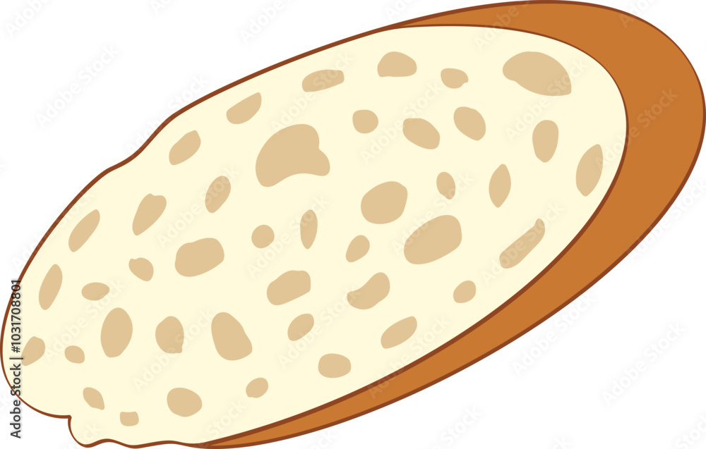 Cartoon slice a baguette illustration. Cartoon slice a baguette illustration.