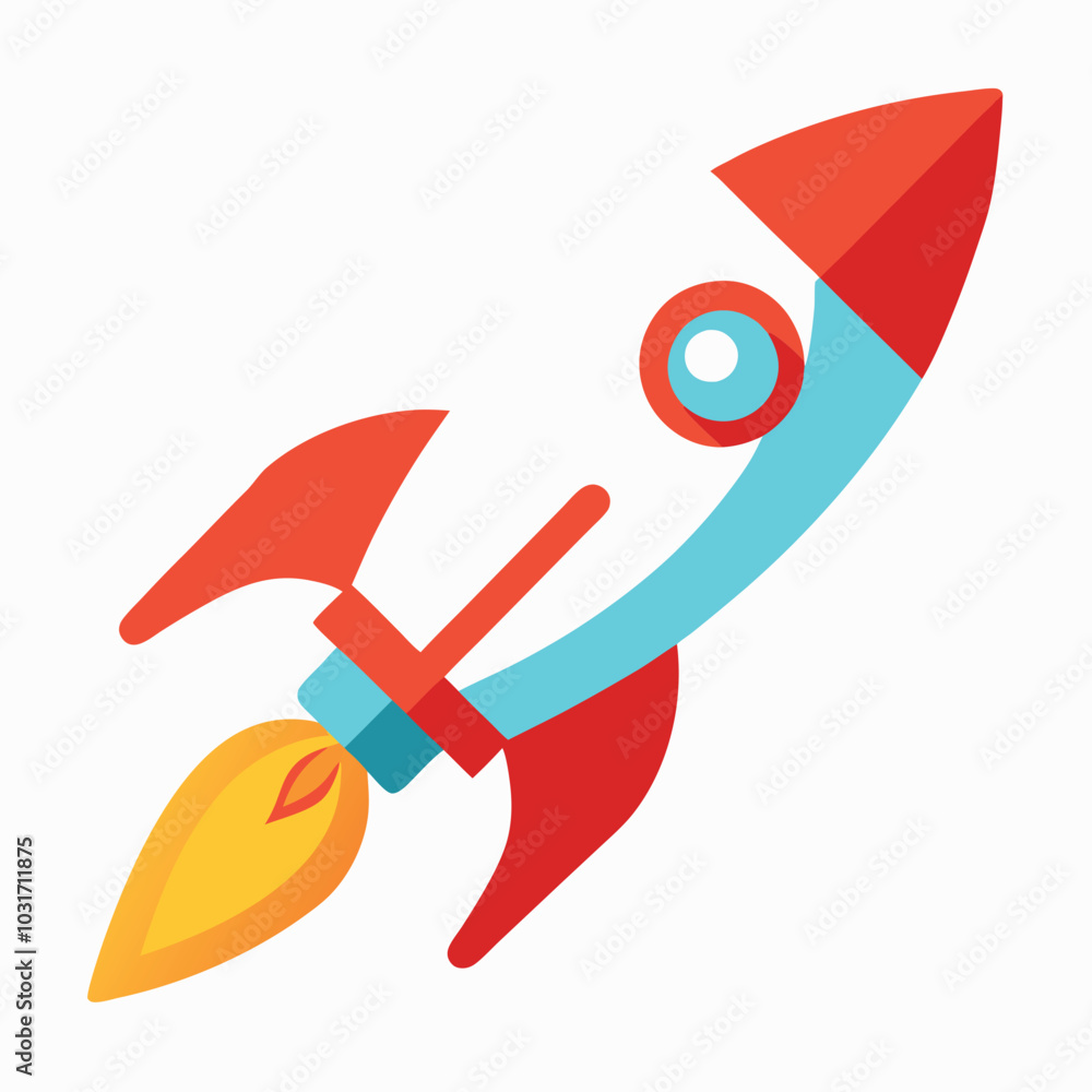 Rocket spaceship launch vector illustration. Rocket spaceship launch vector illustration.