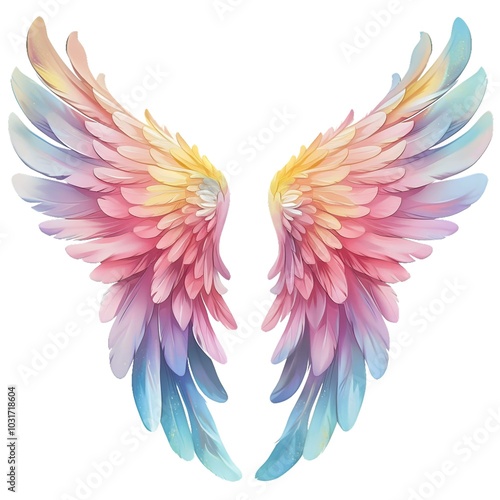 Colorful Angel Wings