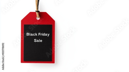 Sale tag with Black Friday promotion