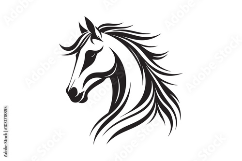 Wallpaper Mural Horse head logo 56.eps Torontodigital.ca