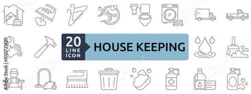 House keeping icon set