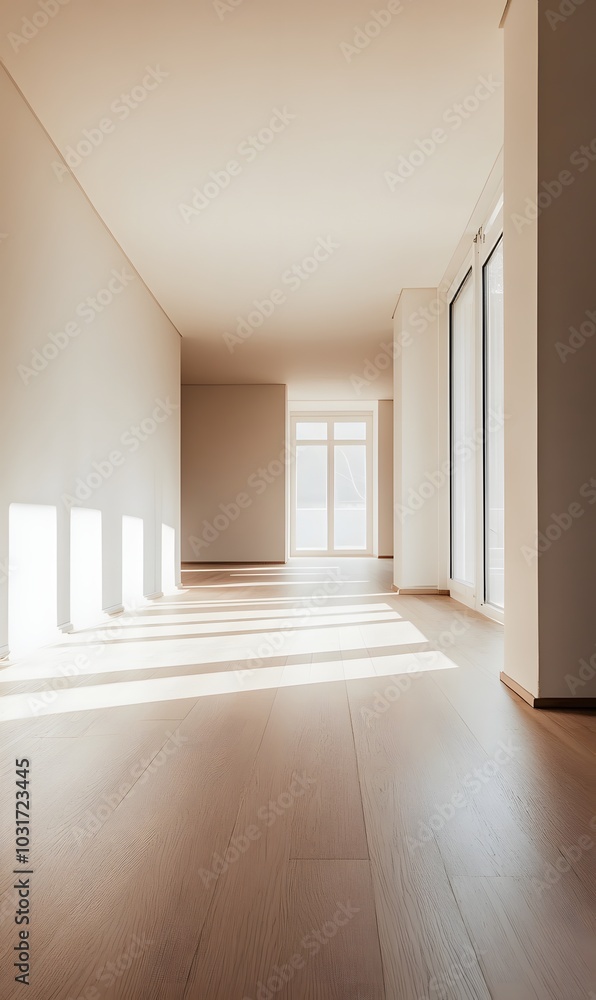 11. A spacious, uncluttered room with light wood floors 11. A spacious, uncluttered room with light wood floors