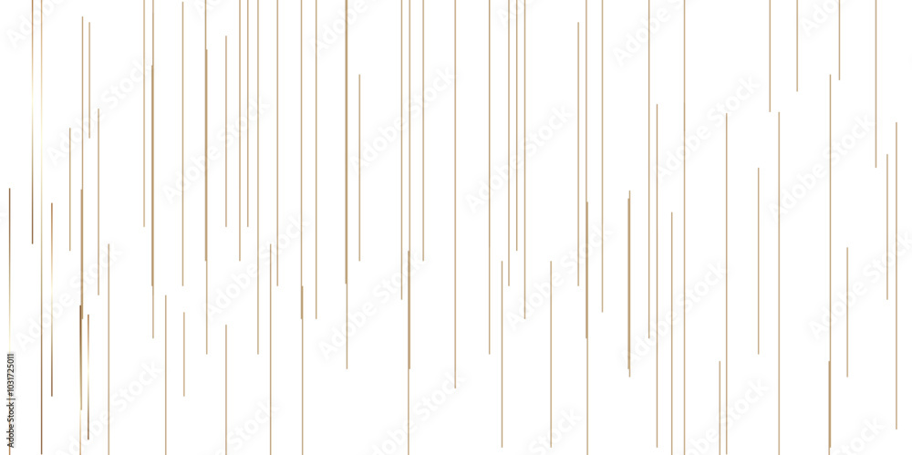 Fototapeta premium Abstract background with lines. Golden lines on White paper. Line wavy abstract vector technology line pattern background.