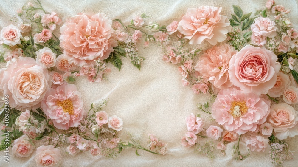 A beautiful arrangement of pink flowers on a soft background, ideal for decoration or design. A beautiful arrangement of pink flowers on a soft background, ideal for decoration or design.