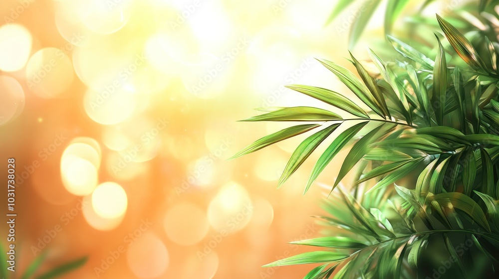 A serene close-up of green leaves with a soft, glowing background. A serene close-up of green leaves with a soft, glowing background.