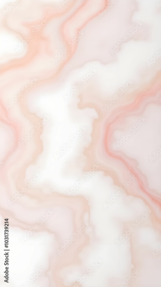 Fototapeta premium Close-up of a marble texture in soft pastel colors, with intricate veining and smooth, polished surfaces, creating a luxurious and elegant backdrop