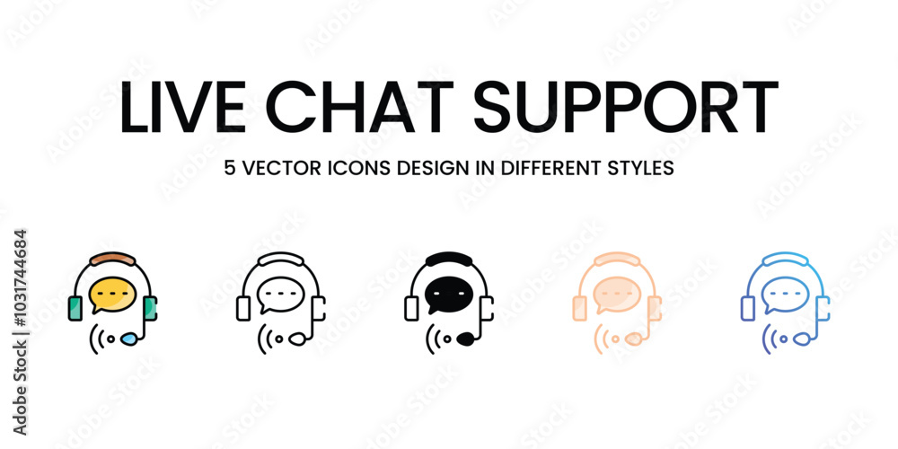 Live Chat Support vector icons set ready to use wed and mobile apps. Live Chat Support vector icons set ready to use wed and mobile apps.