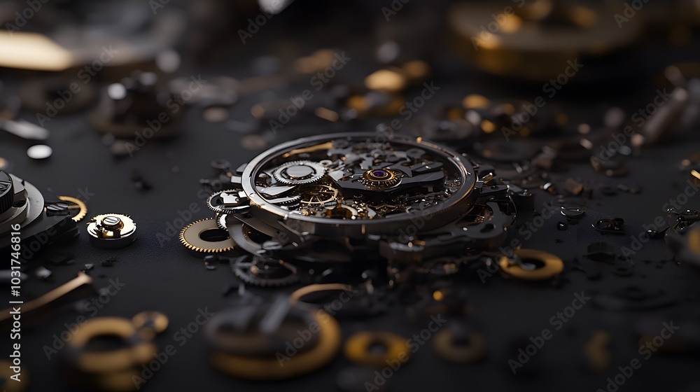 Intricate dismantled mechanical watch with detailed gears and springs on dark background, symbolizing precision and complexity in teardown analysis. Intricate dismantled mechanical watch with detailed gears and springs on dark background, symbolizing precision and complexity in teardown analysis.