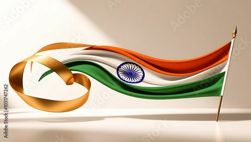 Joyful Independence Day Wallpaper Filled with Symbols of National Unity and Freedom