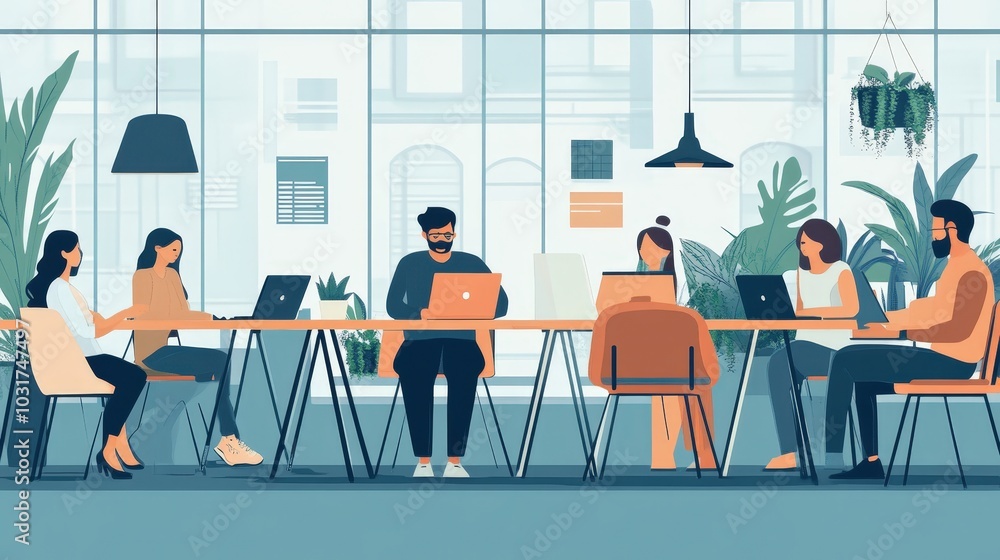 Explore the trend of co-working spaces and their impact on future workplaces. Explore the trend of co-working spaces and their impact on future workplaces.