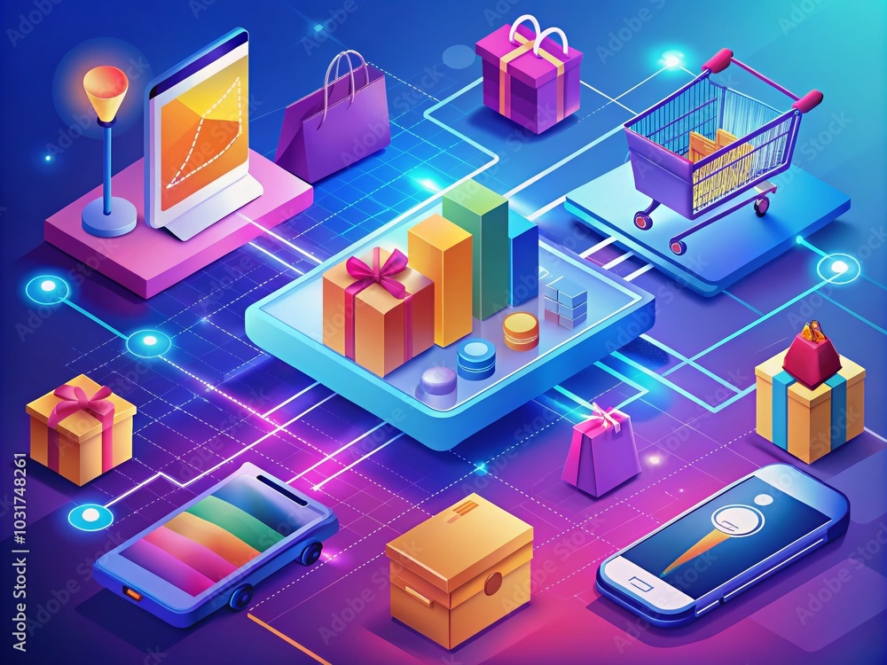Vector Infographics Concept for Ecommerce and Online Shopping with Engaging Visuals and Data Representation Techniques Vector Infographics Concept for Ecommerce and Online Shopping with Engaging Visuals and Data Representation Techniques