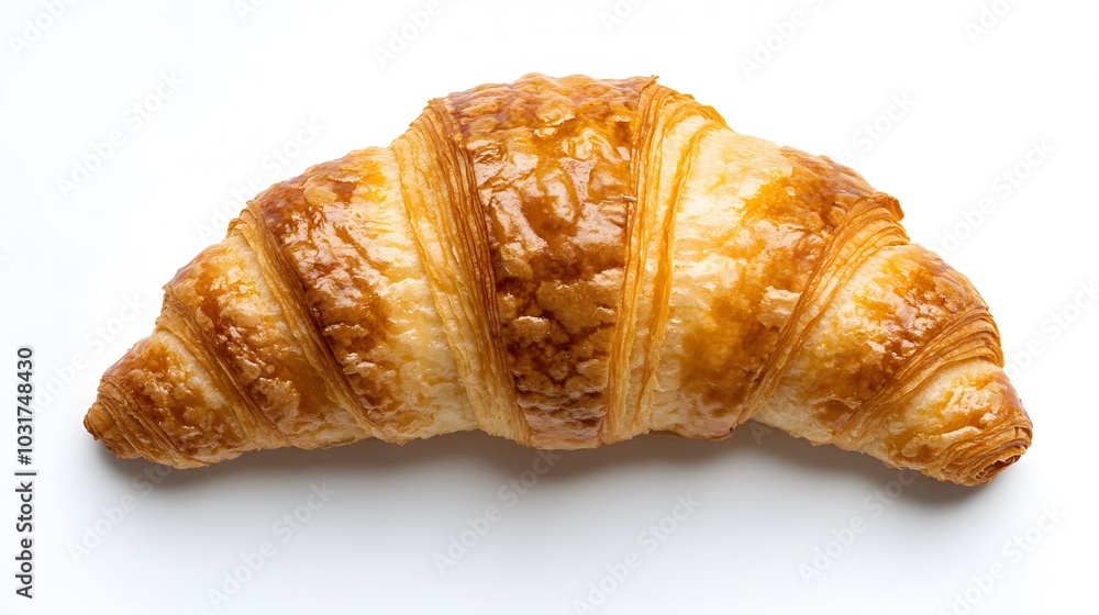 Fresh croissant on a white background. Isolated. Fresh croissant on a white background. Isolated.