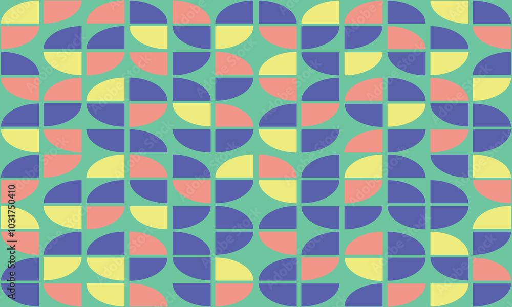 geometric circle seamless pattern design, Full color. geometric circle seamless pattern design, Full color.