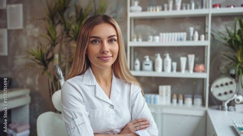 Professional Female Dentist in Modern Dental Clinic Professional Female Dentist in Modern Dental Clinic