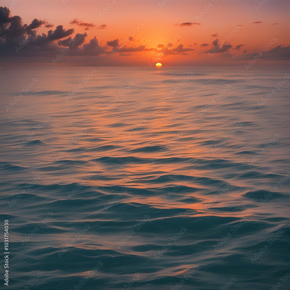 Fototapeta premium sunset in the sea