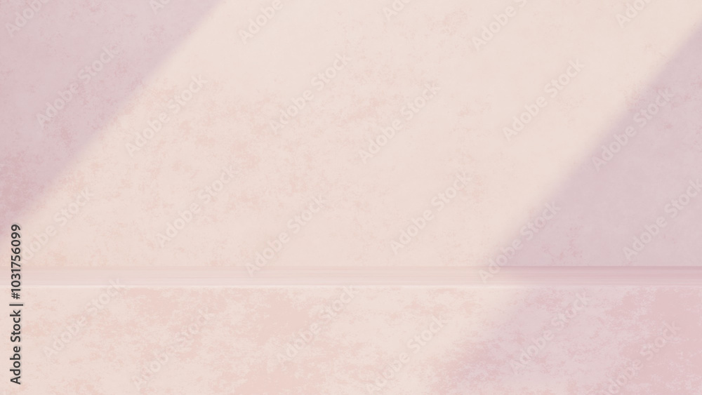 Background featuring an empty product display mockup with a pink backdrop and abstract geometric platforms designed for showcasing merchandise in landscape orientation. Background featuring an empty product display mockup with a pink backdrop and abstract geometric platforms designed for showcasing merchandise in landscape orientation.