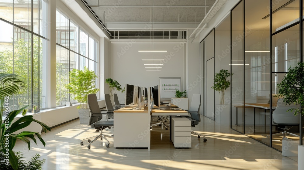 Fototapeta premium Analyze the importance of safety in workspace design