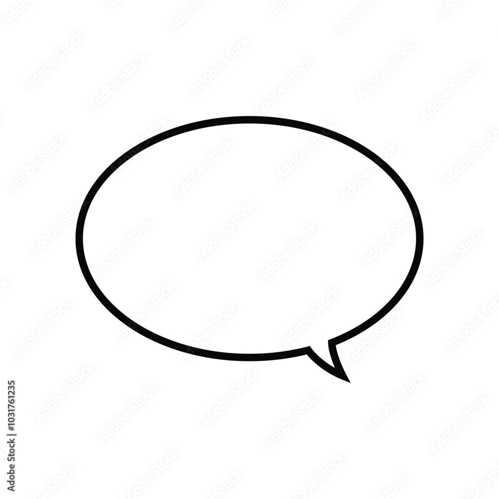 Empty comic speech bubble template isolated on white background. Vector design. Empty comic speech bubble template isolated on white background. Vector design.