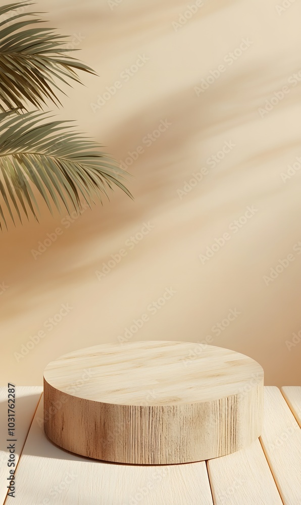 89. An empty wooden podium against a soft backdrop 89. An empty wooden podium against a soft backdrop