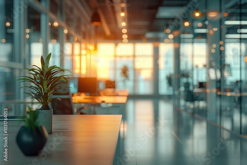 Wallpaper Mural A plant sitting on top of a wooden table Torontodigital.ca
