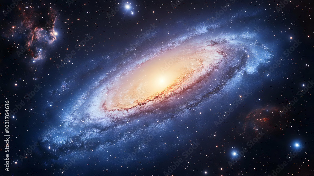 Obraz premium Spiral Galaxy in Space.