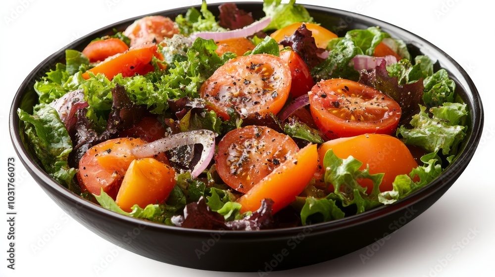 Fresh Garden Salad with Tomatoes Fresh Garden Salad with Tomatoes