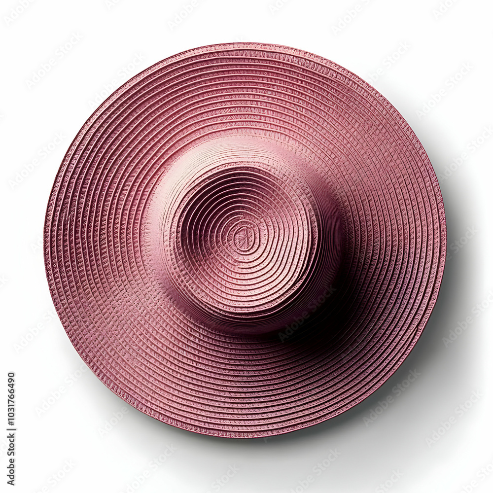 custom made wallpaper toronto digitalPink Straw Sun Hat Top View.