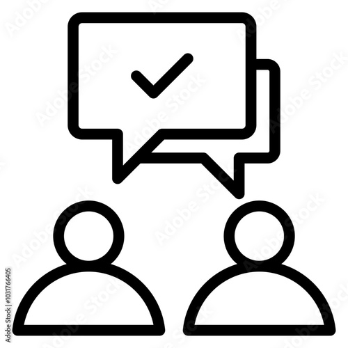 Effective Communication Outline Icon