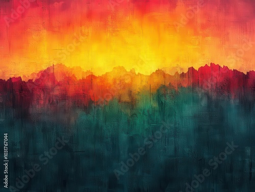 grainy abstract blend of orange, teal, green, and pink hues, evoking a summer vibe through a dreamy gradient noise texture that feels both lively and calming