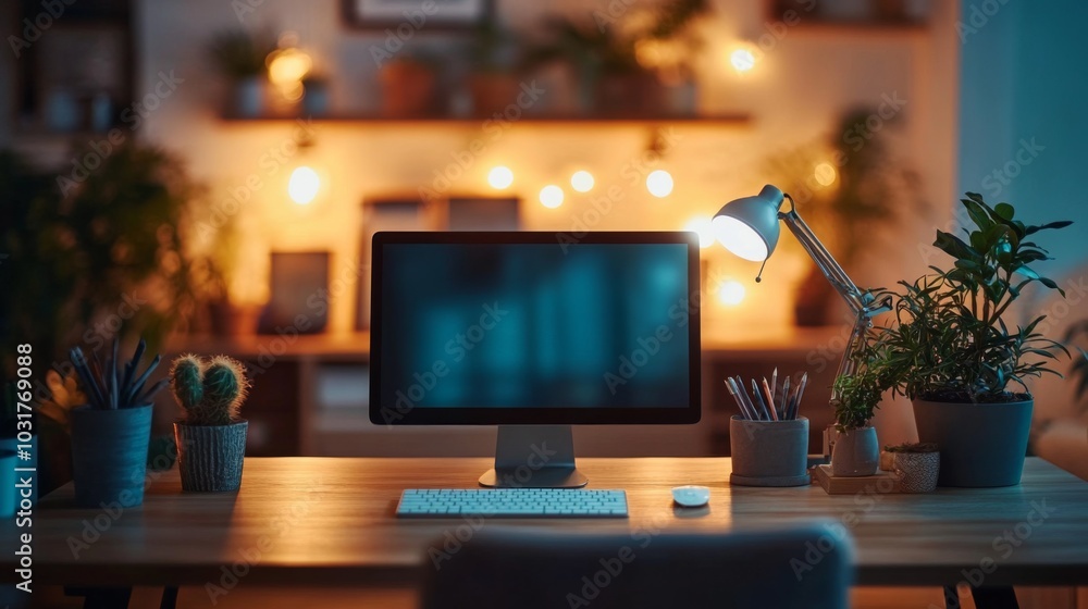 Cozy Home Office Setup Cozy Home Office Setup