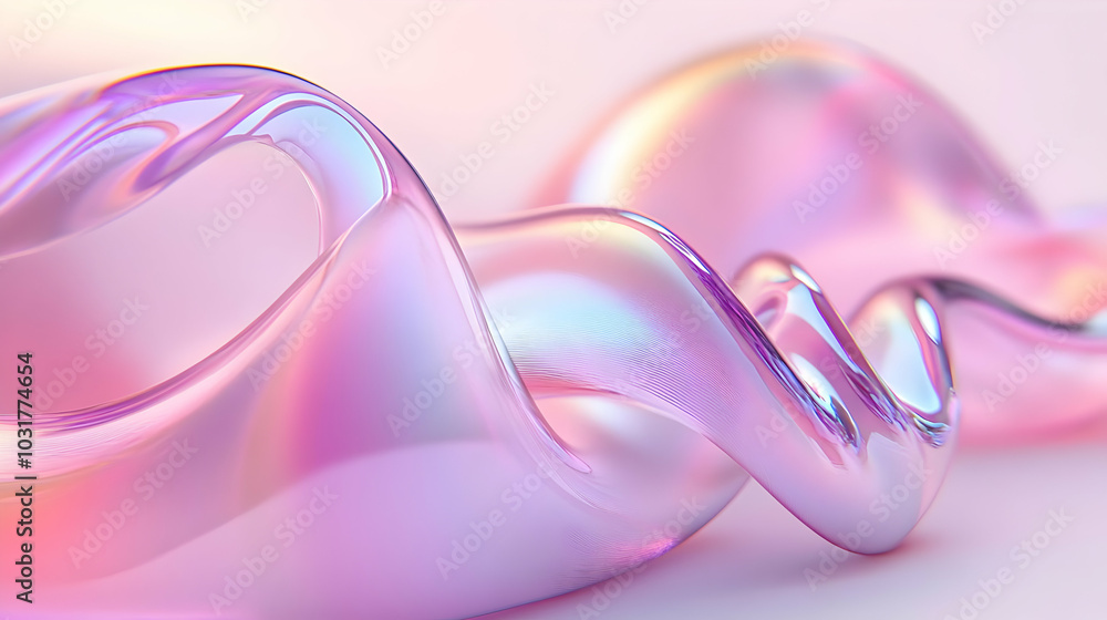 Abstract Pink Iridescent Liquid Swirl. Abstract Pink Iridescent Liquid Swirl.