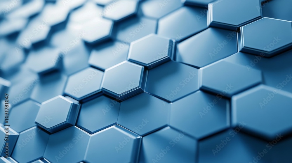 Hexagonal Blue Pattern Background Hexagonal Blue Pattern Background