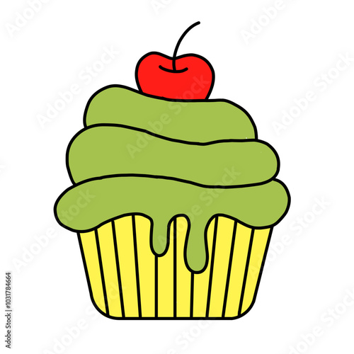 cupcake with cherry