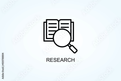 Research Vector  Or Logo Sign Symbol Illustration