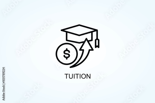 Tuition Vector  Or Logo Sign Symbol Illustration
