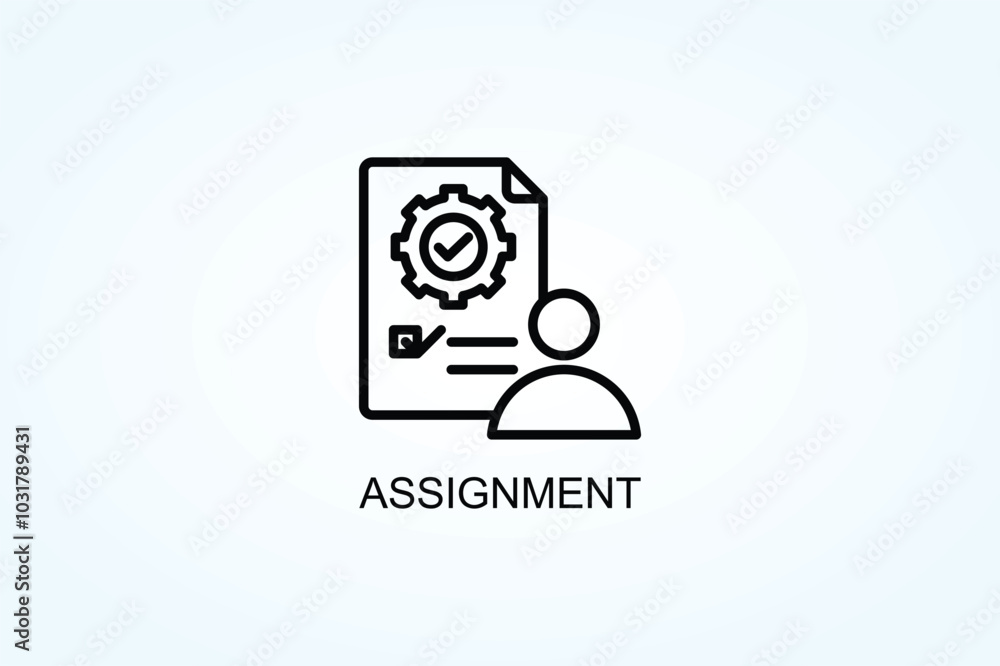 Assignment Vector Or Logo Sign Symbol Illustration Assignment Vector Or Logo Sign Symbol Illustration