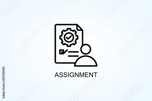 Assignment Vector  Or Logo Sign Symbol Illustration