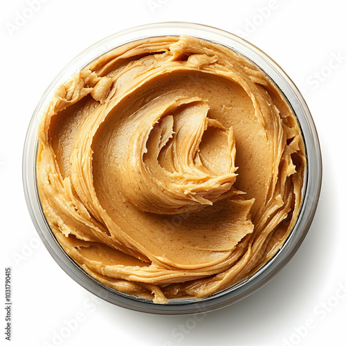 Creamy Peanut Butter in a Glass Jar.