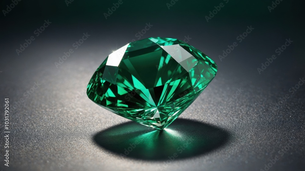 Fototapeta premium faceted emerald
