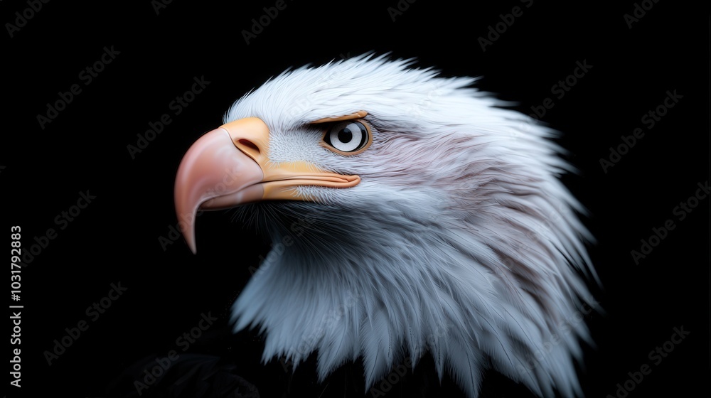 Fototapeta premium American Bald Eagle Portrait Majestic Close Up with Sharp Focus