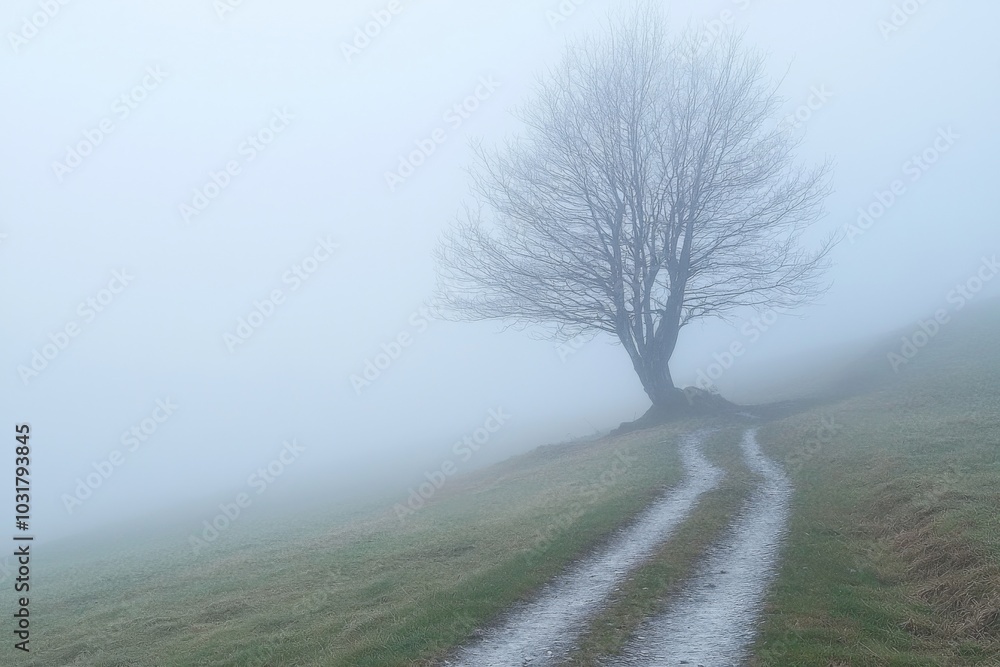 Fog Background in Nature Fog Background in Nature